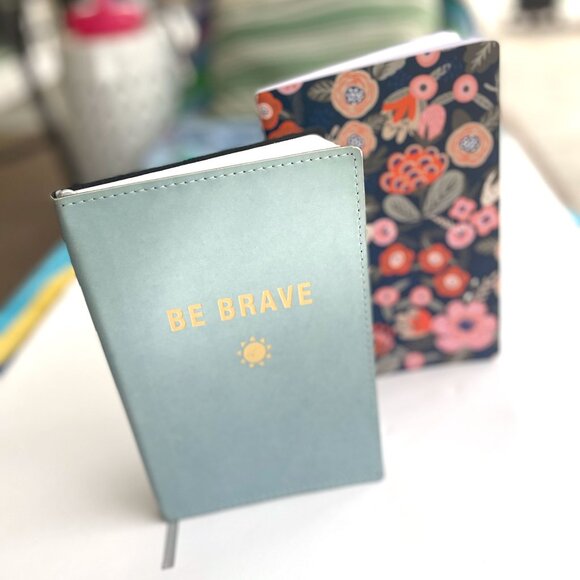 2 Journal Set. Be Brave Journal + companion mini Journal - Picture 1 of 9